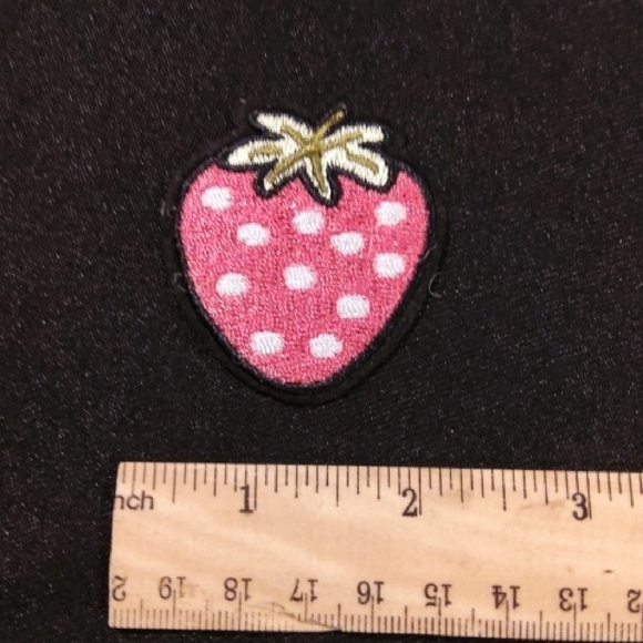 Pink and White Decorative Bag Accessory - Picture 2 of 2